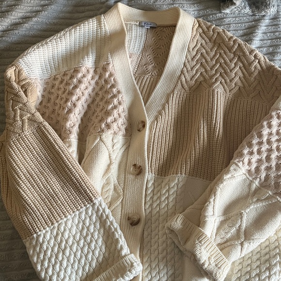 Rails Sweaters - Rails Reece Color-block mixed Stitch Cardigan Sweater like new condition sz XL